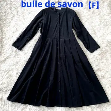 퓌르데사봉 [ F ] 얇은 소재 코듀로이 허리 부분 절개 롱 원피스