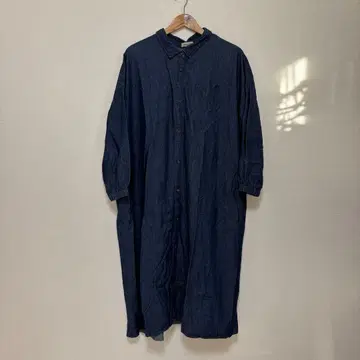 사만사 모스모스 SM2 데님 셔츠 원피스 FREE 네이비 긴팔
