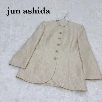 [준 아시다] 노카라 자켓 비쥬 버튼 일본제 레트로 세레모니