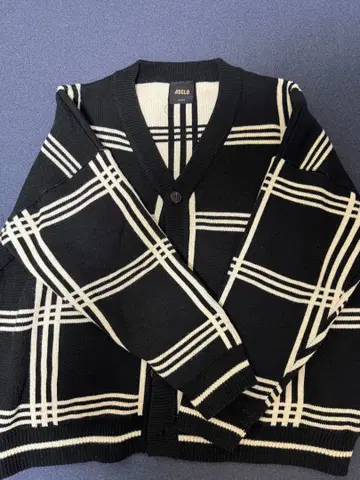 ASCLo 체크 무늬 가디건