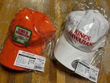 미사용 새상품 [ KING'S HAWAIIAN ] 로고 캡 화이트 캡