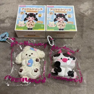 Mellojoy 스퀴즈 애니멀 시리즈 크림 강아지 눈 소매 멍때리는 소