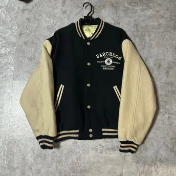 BARCEDOS 바시티 자켓 블랙/베이지