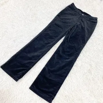 BOBSON 밥손 벨로아 원단풍 팬츠 캐주얼 팬츠 블랙 블랙