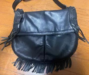 장 폴 고티에 프린지 가죽 백
