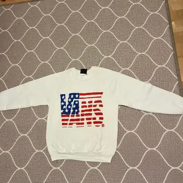 USA 제조 80s 반스 트레이닝복 성조기 패턴 속기모