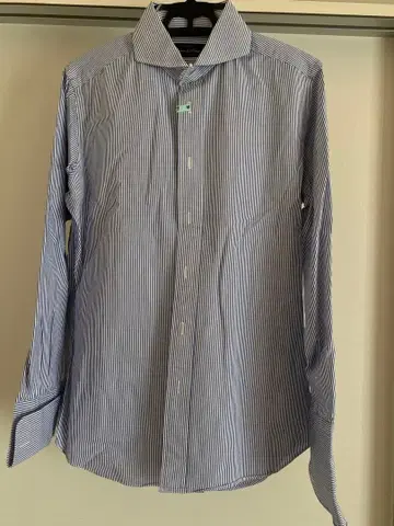 남성용 긴팔 커터 셔츠 더블 커프스