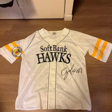SoftBank Hawks 오제키 토모히사 선수 사인 포함 유니폼