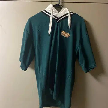 그린 반팔 후드티 L 사이즈