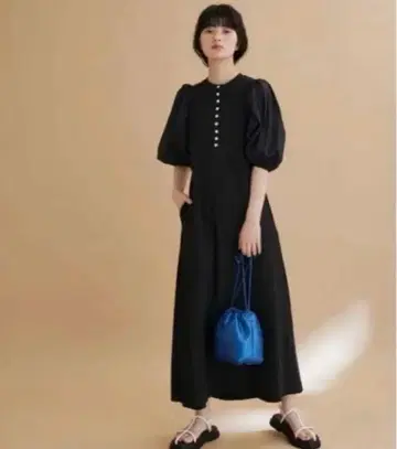 Adam et Rope 벌룬 슬리브 원피스