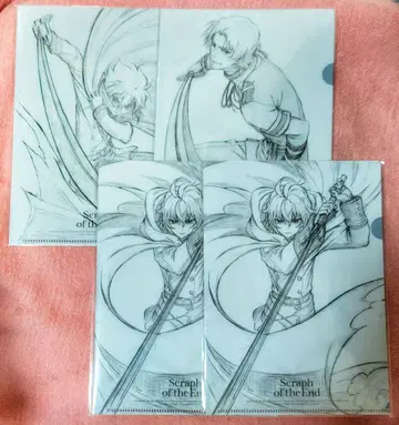 종말의 세라프 클리어 파일 백야 미카엘라 백야 유이치로 이치세 글렌 4점