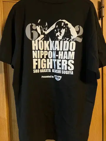 홋카이도 닛폰햄 파이터스 T셔츠 L 블랙