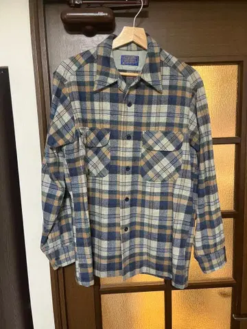 70s Pendleton 체크 플란넬 셔츠