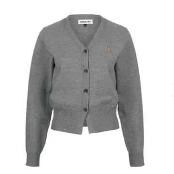 GENERAL IDEA 로고 스탠다드 가디건 그레이 미사용 새상품