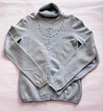 유니클로 캐시미어 100% 앙상블 옅은 블루