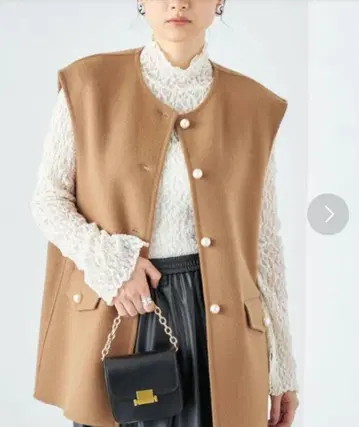 SHIPS 지롱 울 펄 모티브 버튼 베스트