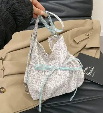 플라워 프린트 숄더백