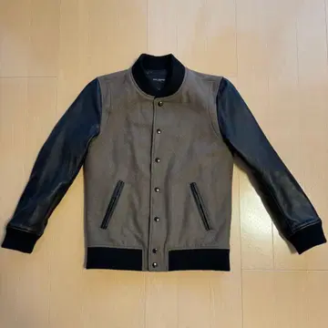 NANO UNIVERSE 바시티 자켓 브라운/블랙