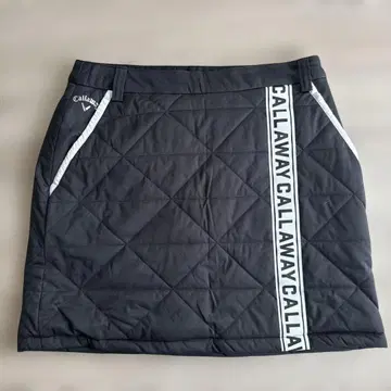 CALLAWAY 퀼팅 충전솜 스커트 블랙