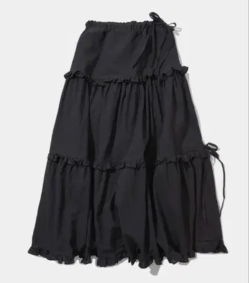 PLACE STUDIO 프릴 플레어 롱 스커트 musinsa