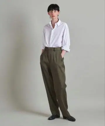 2024aw 로에프 TW 내로우 본탄 팬츠 카키 0 사이즈