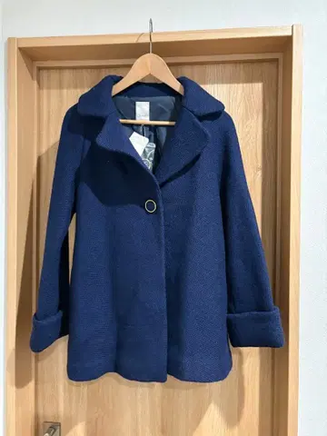 Techichi 에어리 울 코트 네이비