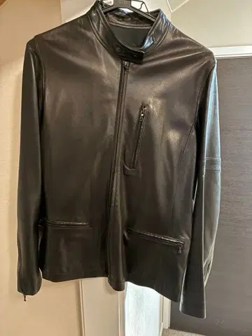 [ 새상품급 ] A.P.C. 빈티지 가죽 자켓 블랙 M 사이즈