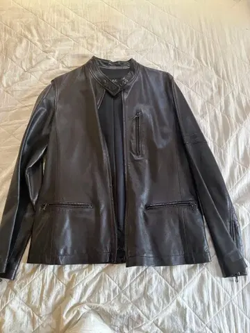 [ 새상품급 ] A.P.C. 빈티지 가죽 자켓 블랙 M 사이즈