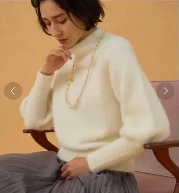 ANAYI FLUFFY 천축 퍼프 슬리브 풀오버