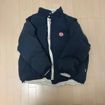 perushu 다운 자켓 네이비 충전솜