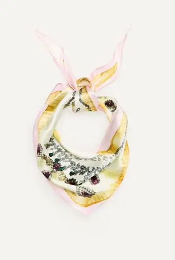 H&M 글렌 마틴스 실크 넥 스카프 미사용 새상품