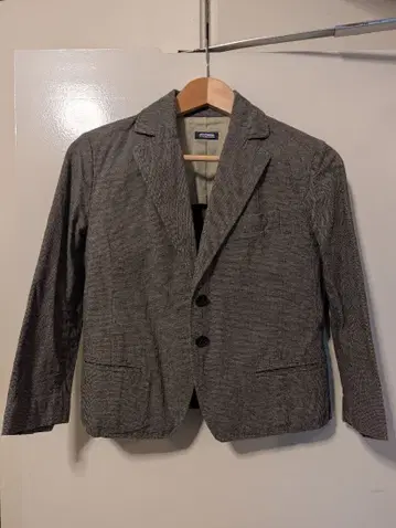 그레이 테일러드 자켓 코튼 혼방