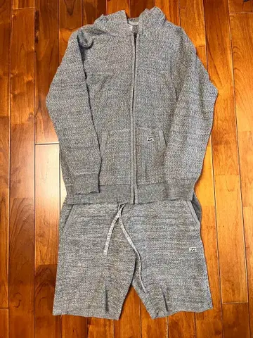 BILLABONG 셋업 풀 집업 후드티 숏팬츠