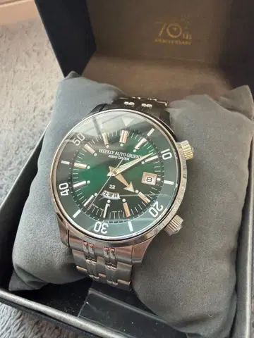 [ 미사용품 ] ORIENT 킹 다이버 그린 시리얼 넘버 한정판