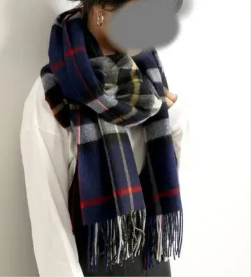 미사용 슬로브 이에나/트위드밀 체크 스톨/ienatweedmill