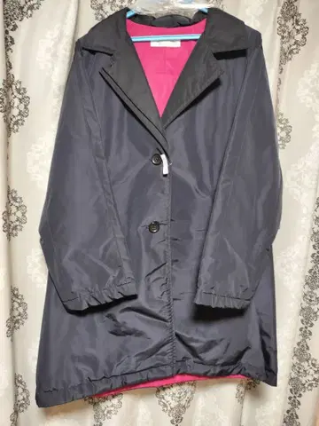 네이비 L 사이즈 트렌치코트 클리닝 완료