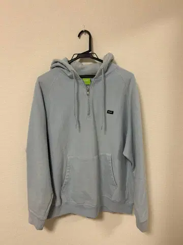 HUF 라이트 블루 지퍼 후드티