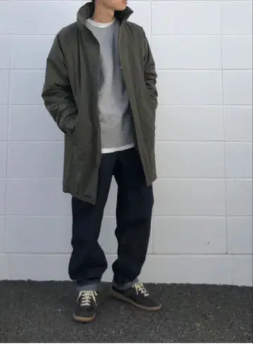 [ 가격 인하 ] UNIQLO 방풍 패딩 코트 올리브 XL