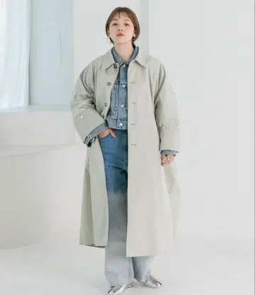 [ 새상품급 ] KBF 스테인 컬러 BIGBIG 코트 트렌치코트