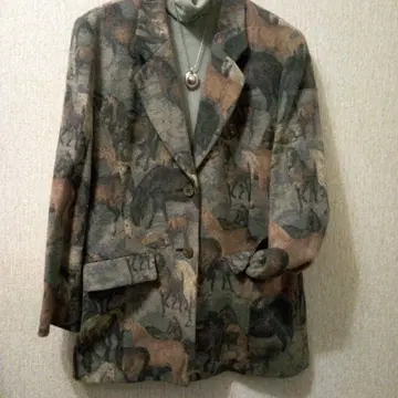 말 패턴 블레이저 자켓 (레트로)