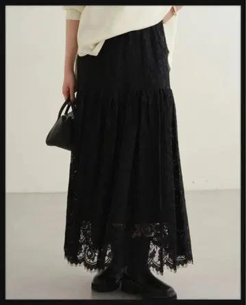 Loungedress 빈티지 스타일 레이스 스커트