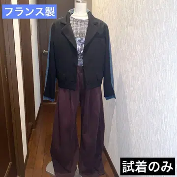 미사용 시착만 한 상품 프랑스제 디자인 데님 자켓