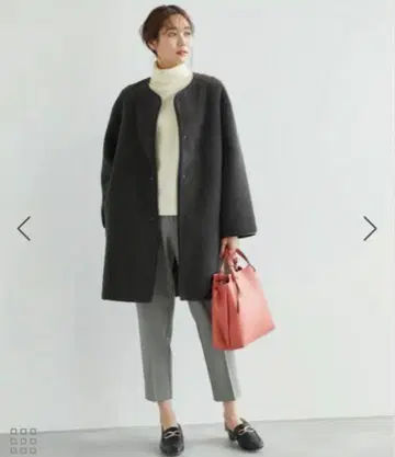 [ 로페피크닉 ] 인조 가죽 파이핑 보아 코트