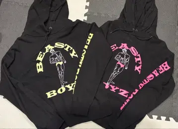 BEASTY BOYZ 후드 부착 후드티 2세트