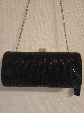 비즈 블랙 포멀 백