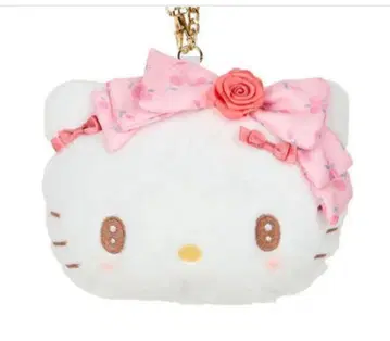 키티 교통카드 지갑 카드 케이스 키링 봉제 인형 키링