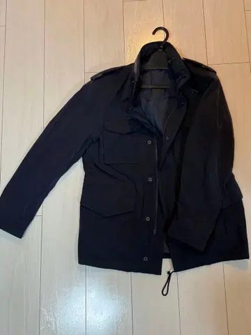 ABAHOUSE 다크 블루 밀리터리 자켓