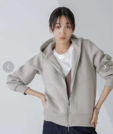 nano universe 테크 종이상자 더블 지퍼 후드티