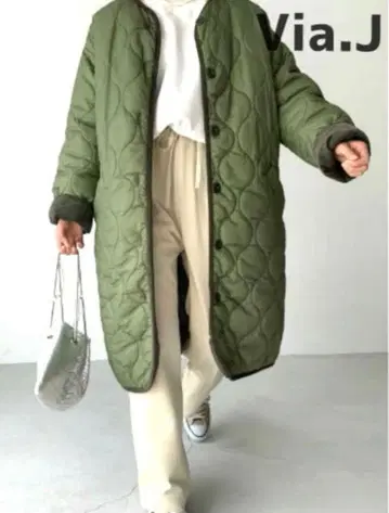 캐널진 Via.J 퀼팅 자켓