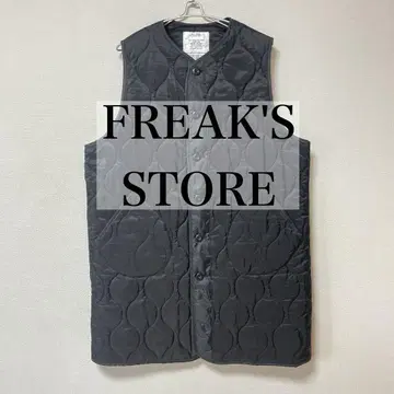 FREAK'S STORE 퀼팅 라이너 베스트 밀리터리